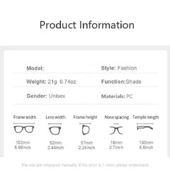 Vintage Round Frame Glasses Anti Fatigue Unisex
