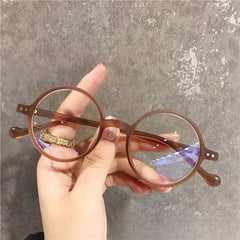 Vintage Round Frame Glasses Anti Fatigue Unisex