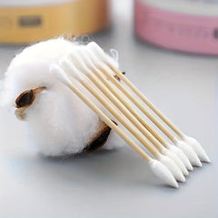 Double-headed Wooden Stick Ear Wax Cleaning Swabs