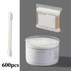Double-headed Wooden Stick Ear Wax Cleaning Swabs
