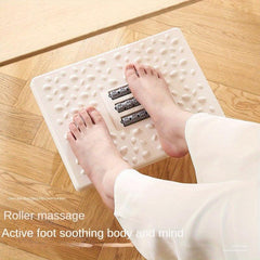 Rocking Footstool for Bathroom Shower Pedal - Massage Tablets to Relieve Fatigue
