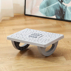 Rocking Footstool for Bathroom Shower Pedal - Massage Tablets to Relieve Fatigue