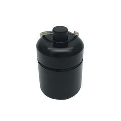 Portable Sealed Metal Pill Box with Keychain and Coin Storage