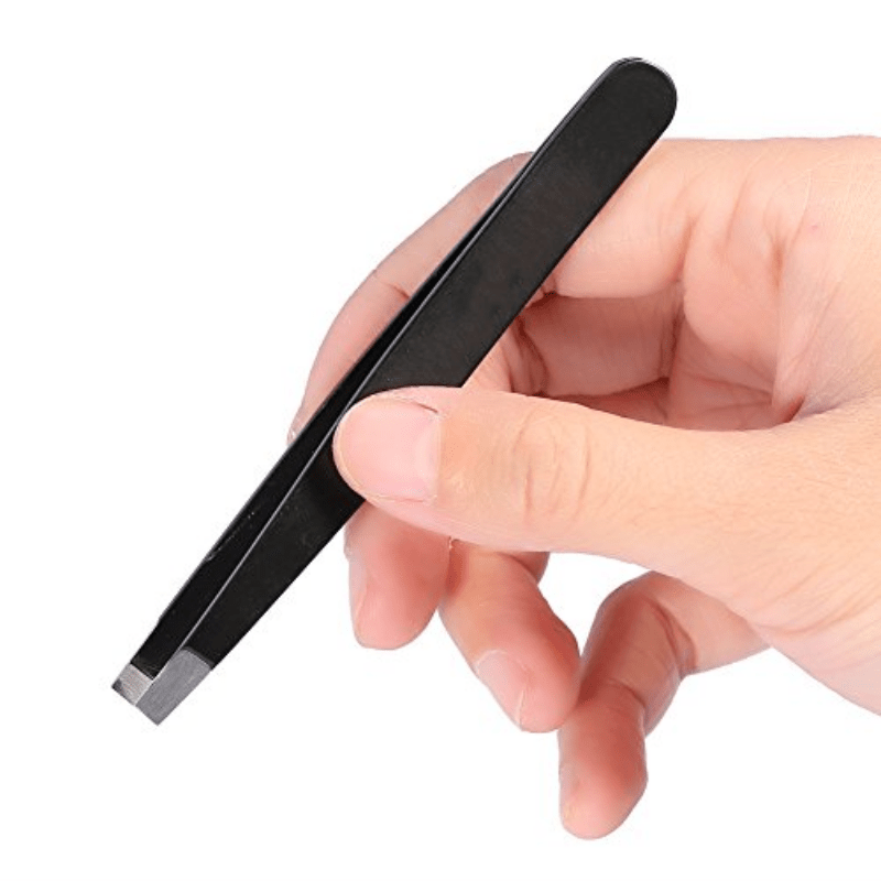Stainless Steel Eyebrow Tweezers - Precise Hair Removal Tool