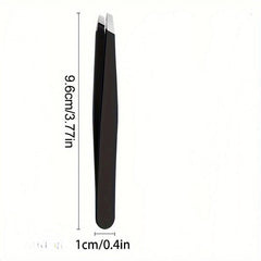Stainless Steel Eyebrow Tweezers - Precise Hair Removal Tool