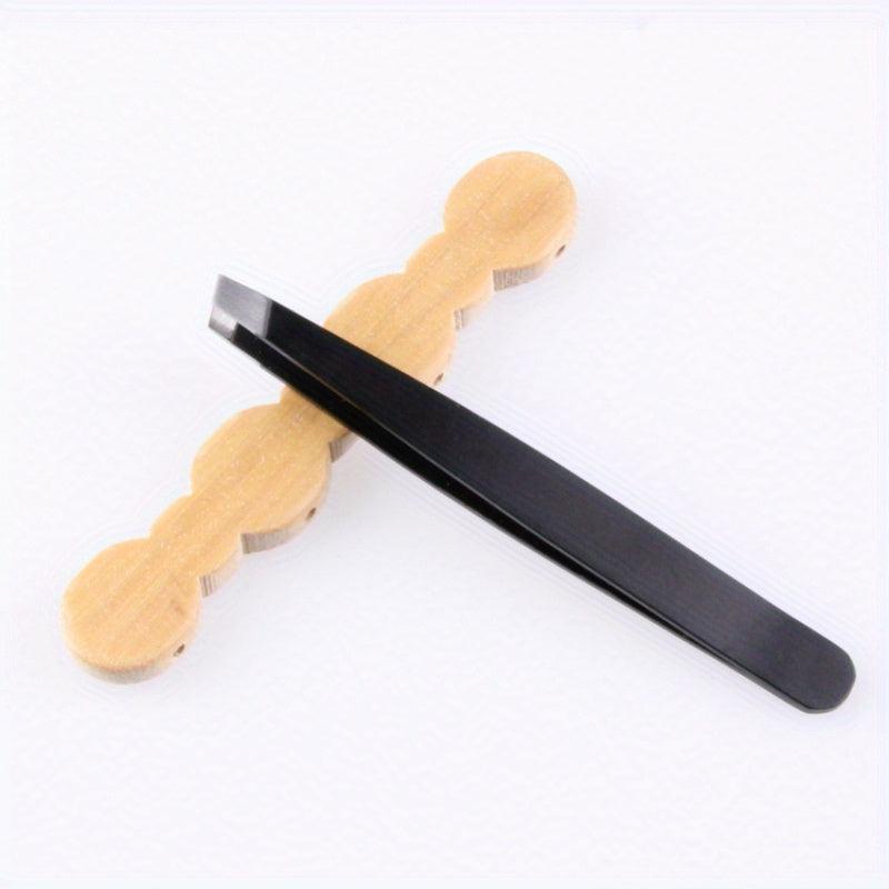 Stainless Steel Eyebrow Tweezers - Precise Hair Removal Tool
