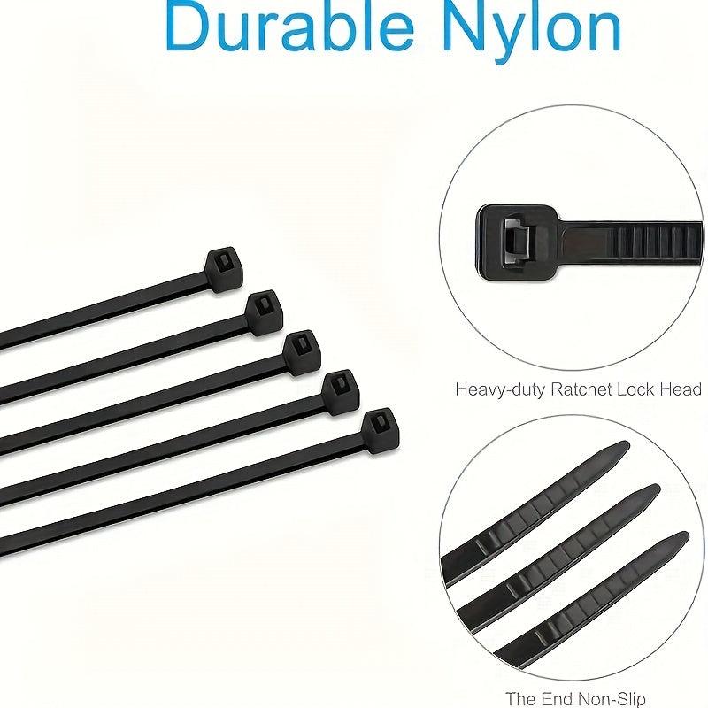 500pcs Heavy Duty Cable Zip Ties 4-12 Inch