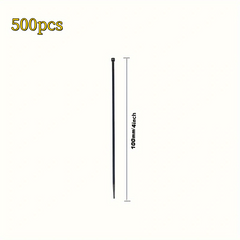 500pcs Heavy Duty Cable Zip Ties 4-12 Inch