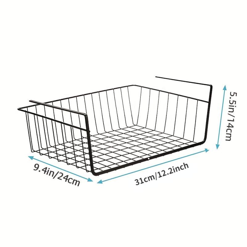 Houseware Under Shelf Basket for Home Office & Wardrobe Storage