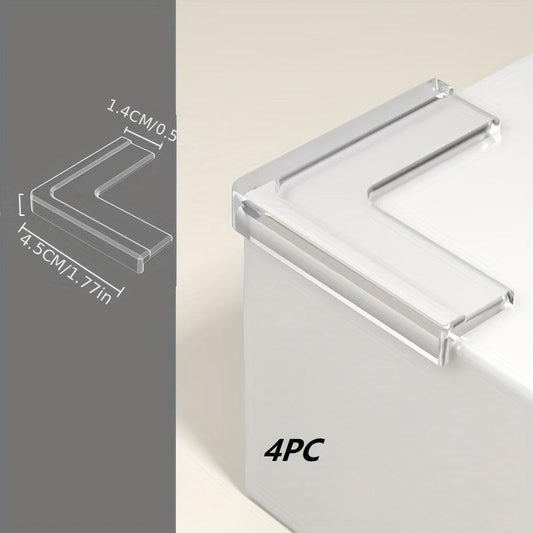 4pcs Transparent Table Corner Anti-collision Safety Soft Bag