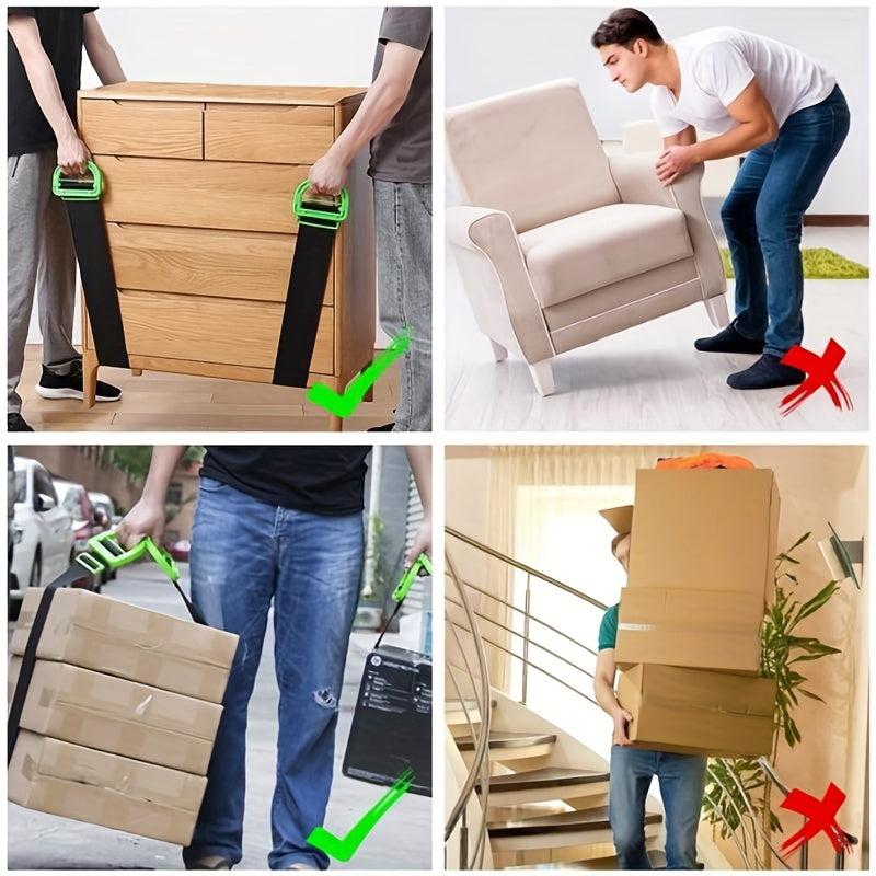 Heavy Duty Furniture Moving Straps for Easy Carrying & Transporting