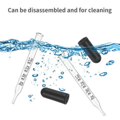 8pcs Essential Oils Eye Dropper Straight Tip Glass Medicine Dropping Pipettes