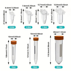 JOANLAB Plastic Centrifuge Tube 0 2 Ml 0 5 Ml 1 5 Ml 2 Ml 10 Ml 15 Ml 50ml