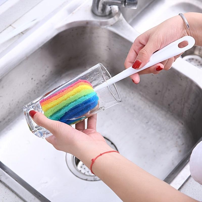 Bottle Brush Tumblers Cleaning Brushes with Grip for Shaker Bottle Coffee Mug