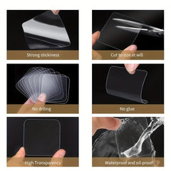 Transparent Removable Heavy-Duty Adhesive Tape - Perfect for Pictures, Carpet