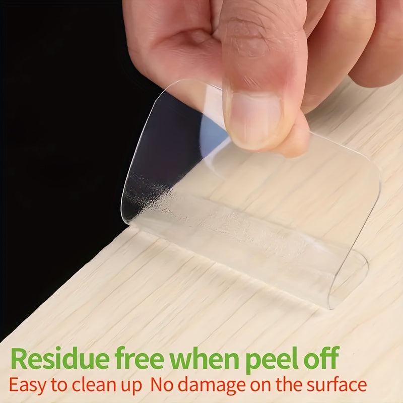 Transparent Removable Heavy-Duty Adhesive Tape - Perfect for Pictures, Carpet