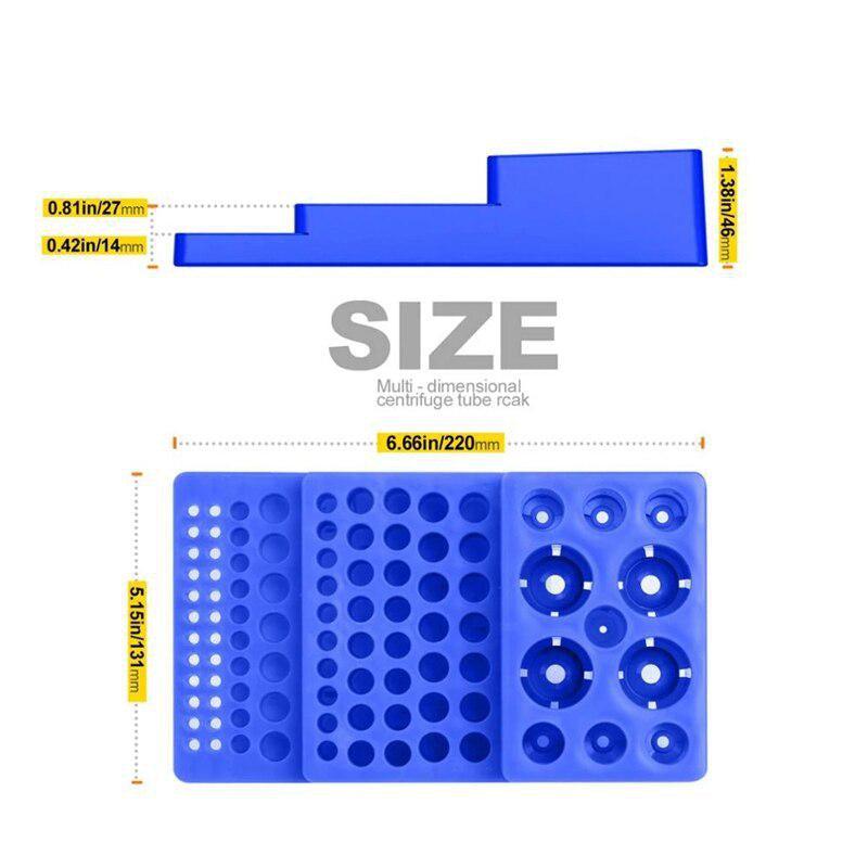 Multifunctional Centrifuge Tube Rack 0.2-15mL Stepped Test Tube Lab Supplies