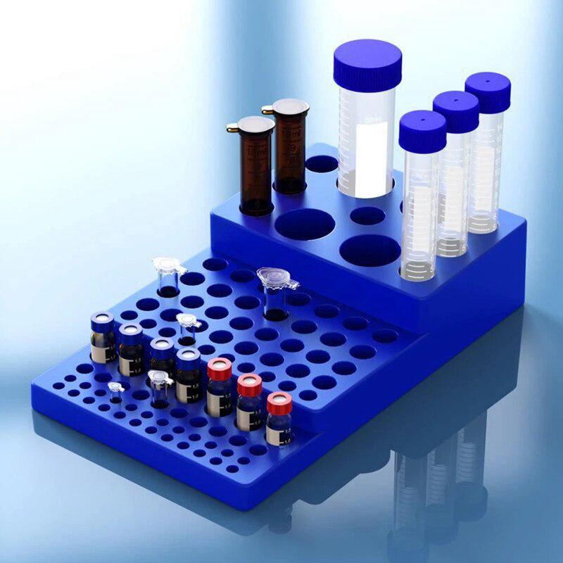 Multifunctional Centrifuge Tube Rack 0.2-15mL Stepped Test Tube Lab Supplies
