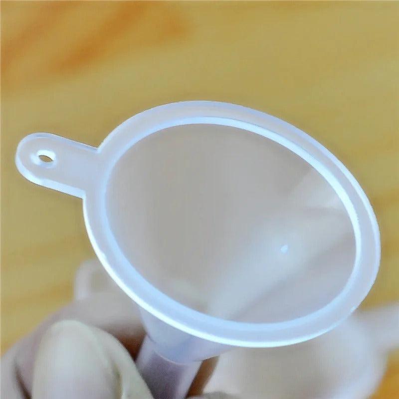 Mini Plastic Funnel Small Mouth Liquid Funnels Laboratory Supplies Tools