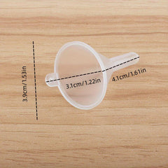Mini Plastic Funnel Small Mouth Liquid Funnels Laboratory Supplies Tools