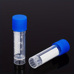 10pcs Plastic Test Tube Vial Sealing Cap Container 2ML Laboratory