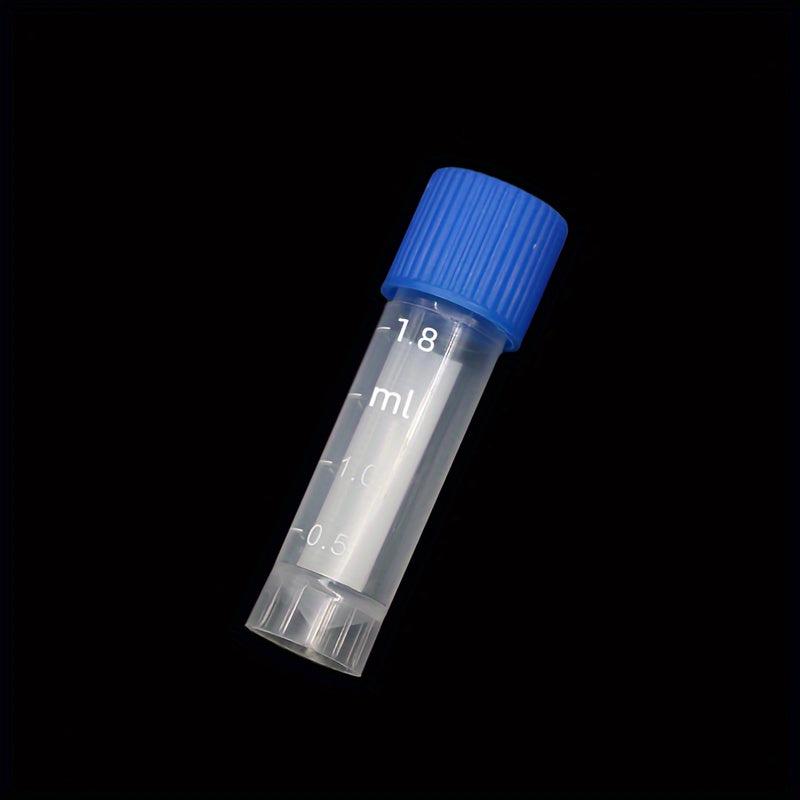 10pcs Plastic Test Tube Vial Sealing Cap Container 2ML Laboratory