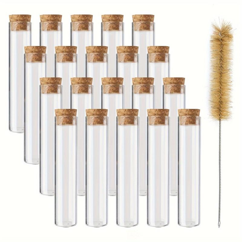20pcs 25x120mm Glass Test Tube with Cork Stopper