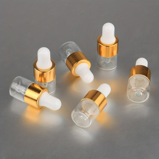 10pcs Mini Essential Oils Sample Dropper Bottles For Traveling Perfume Cosmetic