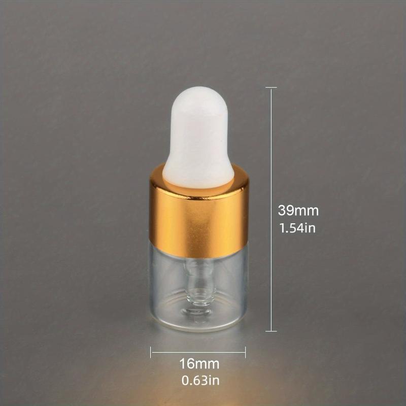 10pcs Mini Essential Oils Sample Dropper Bottles For Traveling Perfume Cosmetic