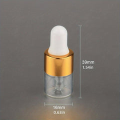 10pcs Mini Essential Oils Sample Dropper Bottles For Traveling Perfume Cosmetic