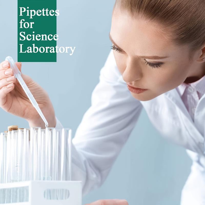 100pcs Disposable Plastic Pipettes 1ml 2ml 3ml Eye Dropper Set Lab