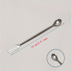 Stainless Steel Double Headed Medicine Spoon for Accurate Dosage Measurement