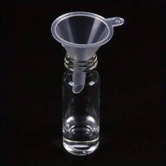 15pcs Clear Plastic Mini Funnel for Laboratory Bottle