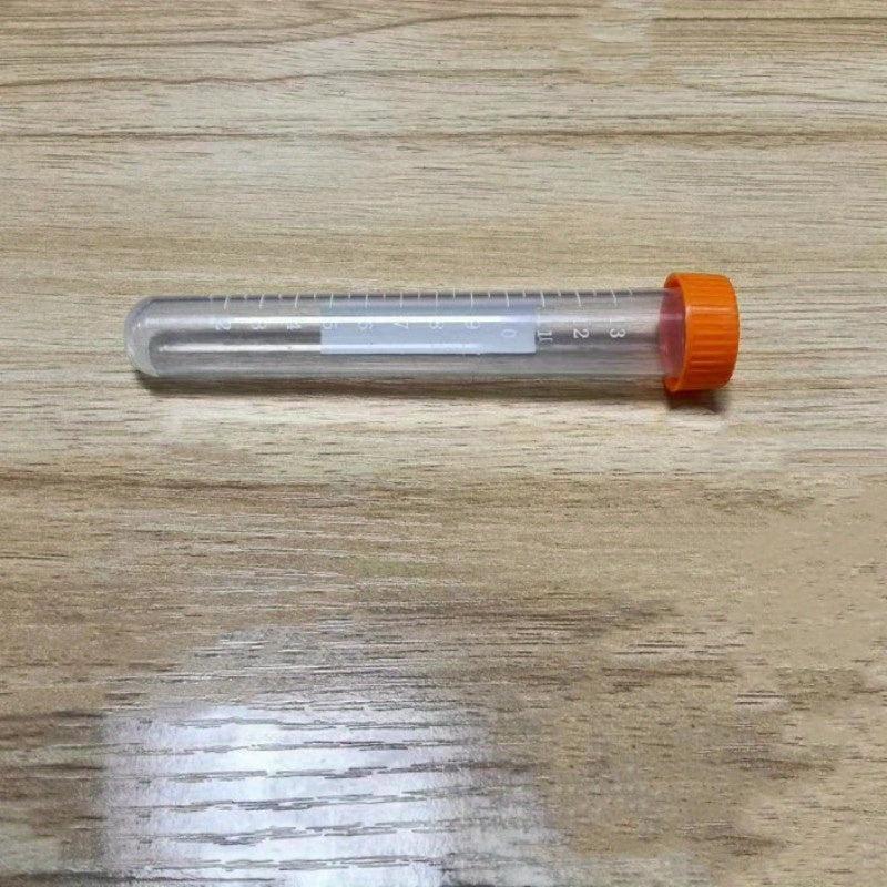100pcs Transparent Test Tube Vials w/ Lids for Lab Sample Storage