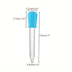 5pcs Silicone Liquid Droppers for Candy Molds or Scientific Experiments