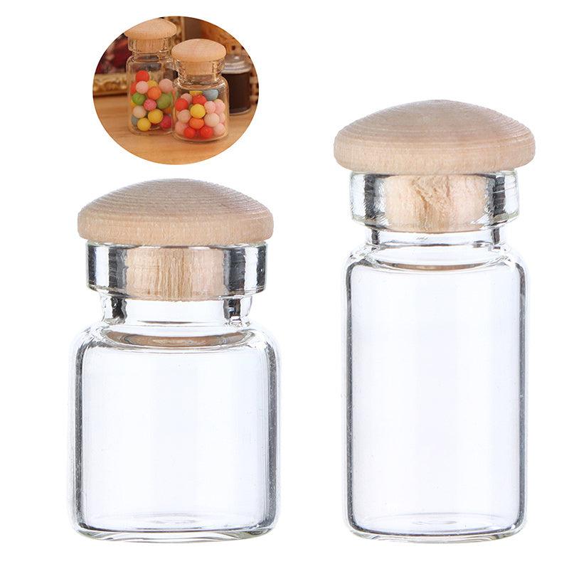 Mini Transparent Candy Food Jar Model Kitchen Accessories Dress up Toys