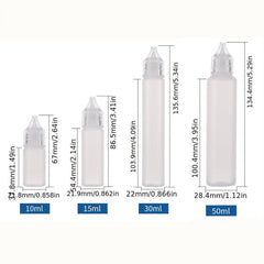 10ml-50ml Needle Tip Squeezable Liquid Plastic Bottle