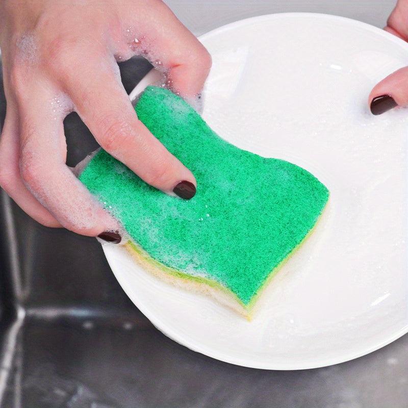 Wood Pulp Cotton Dishwashing Sponge Cleaning Cloth Block