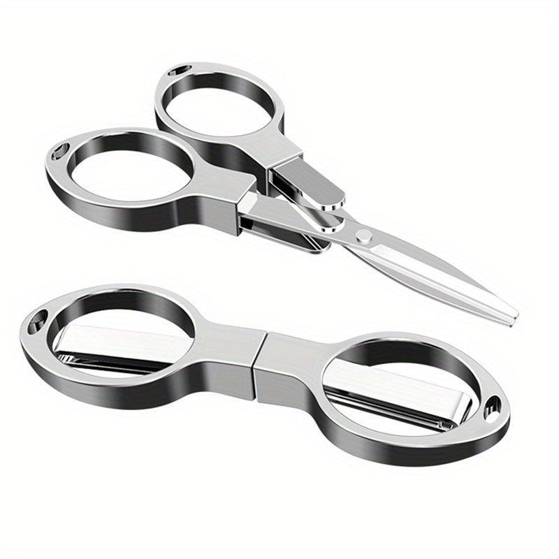 Portable Stainless Steel Folding Scissors for Outdoor and Travel