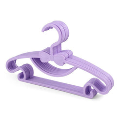 10pcs Kids Clothes Hanger Racks Portable Plastic Coats Hanger