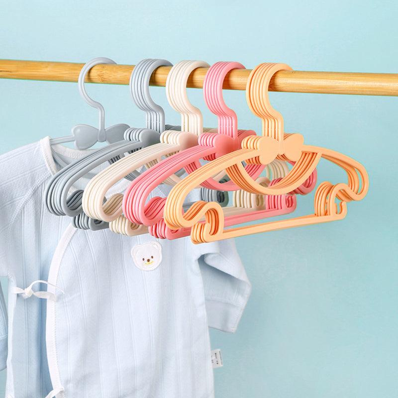 10pcs Kids Clothes Hanger Racks Portable Plastic Coats Hanger