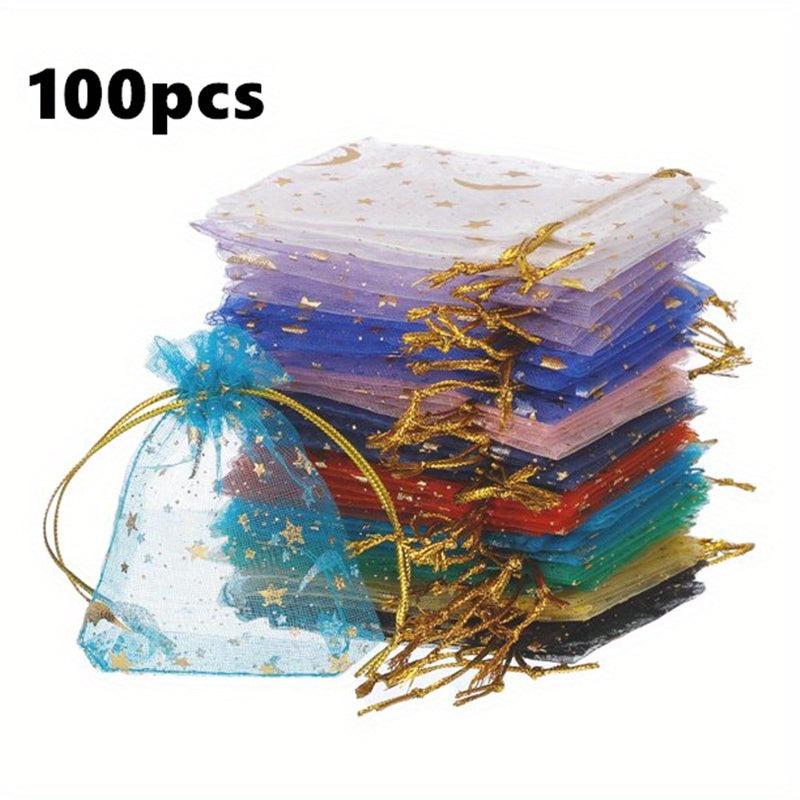 Moon Star Organza Candy Pouch Gift Bags for Wedding Party