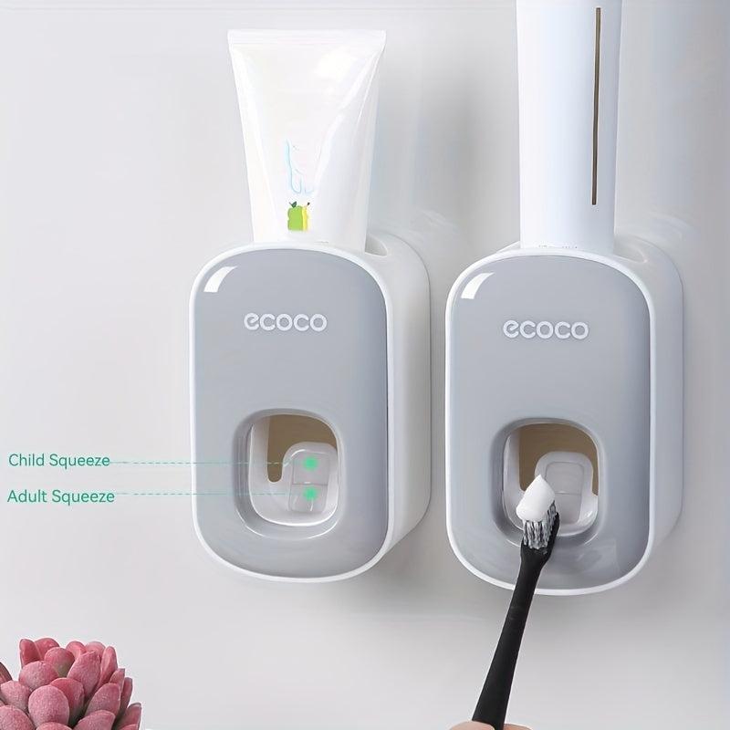 Toothbrush Holder Squeeze Toothpaste Device Set