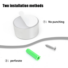 Wall Mounted Punch Towel Holder Self adhesive Rack