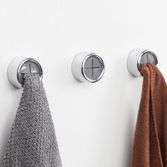 Wall Mounted Punch Towel Holder Self adhesive Rack