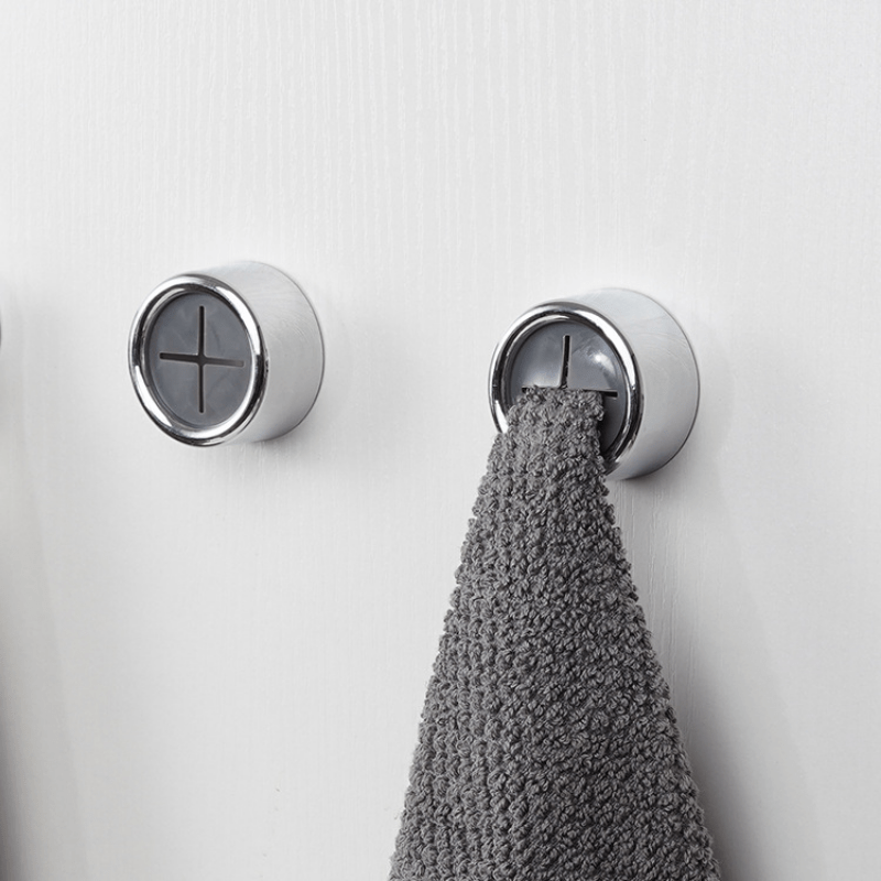 Wall Mounted Punch Towel Holder Self adhesive Rack