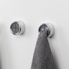 Wall Mounted Punch Towel Holder Self adhesive Rack