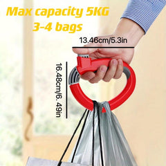 Reusable Plastic Shopping Handle Self Locking Carrier