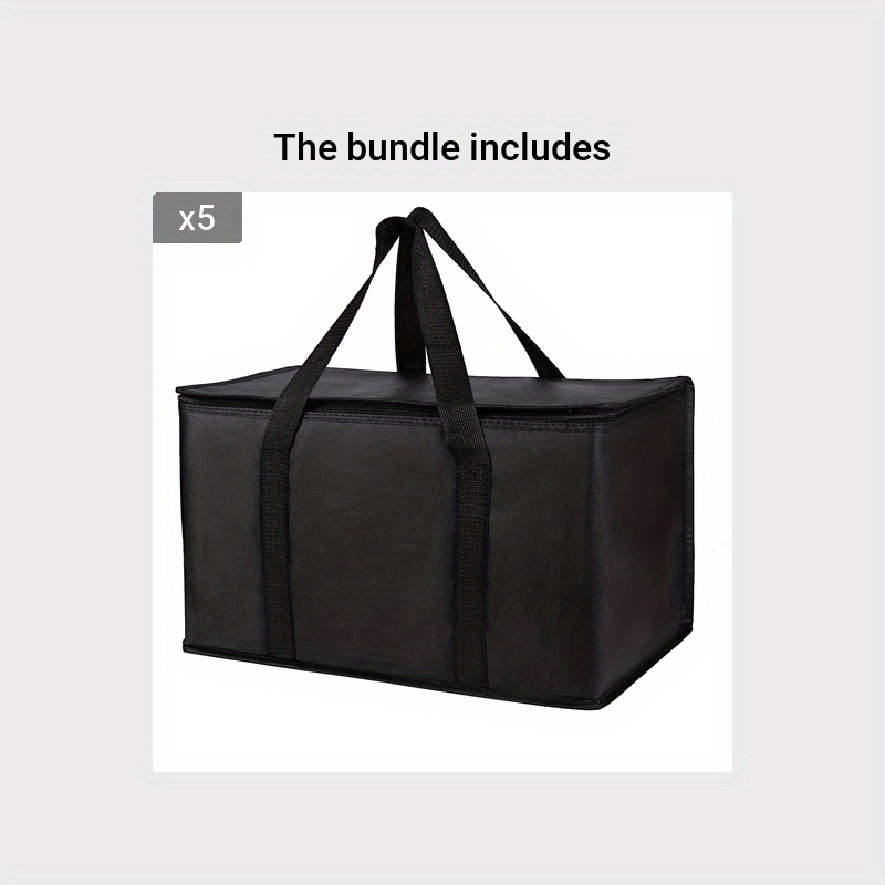 Large Insulated Food Bag Reusable Grocery Cooler Tote