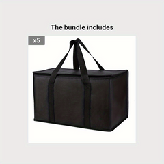 Large Insulated Food Bag Reusable Grocery Cooler Tote